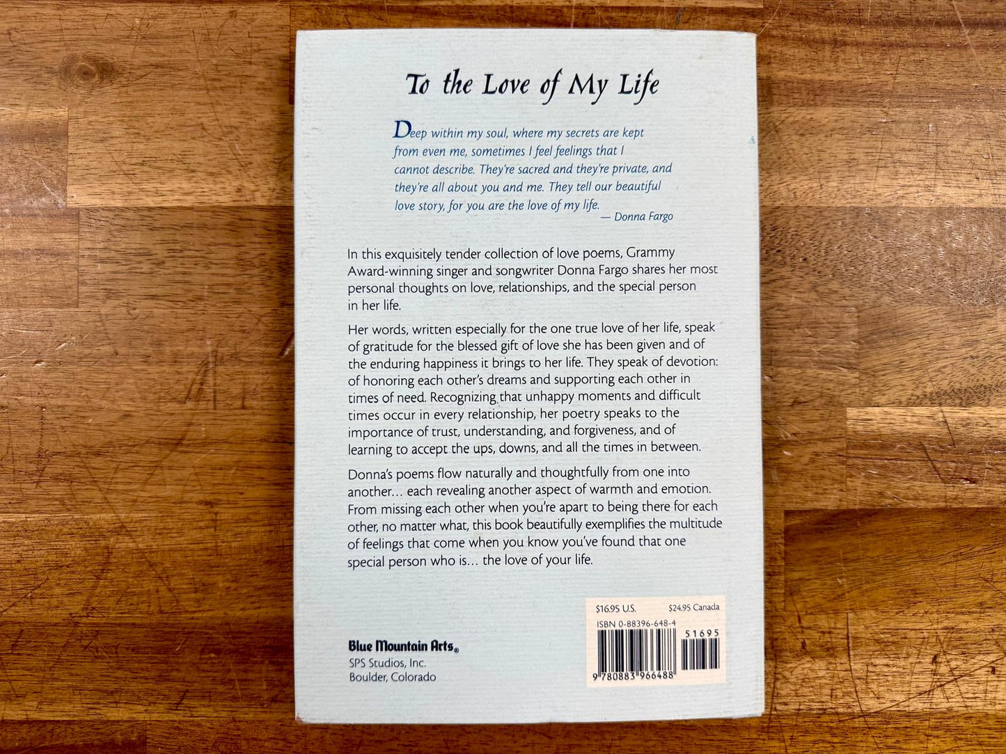 To the Love of My Life: Collection of Love Poems - Donna Fargo