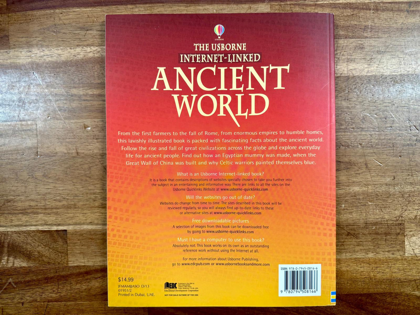 Uborne Ancient World Internet Linked World History - Like New
