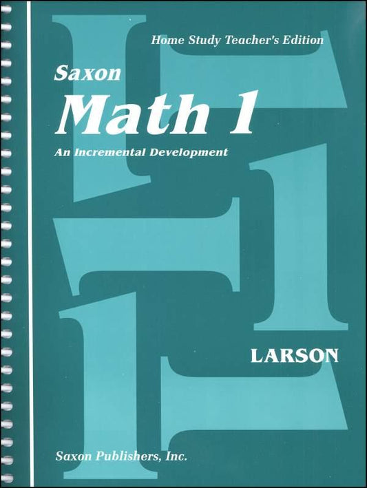 Saxon Math 1 Teacher's Edition - CONDITION Good & Clean