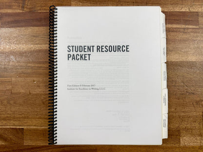 IEW Student Resource Packet 1st Ed - Good & Clean