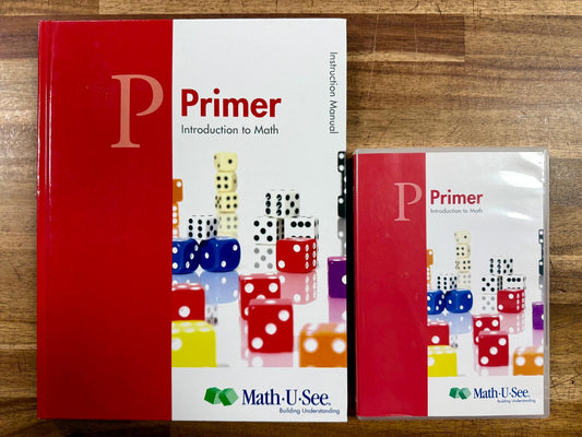 Math-U-See Primer Instruction Manual & DVD SET - VG