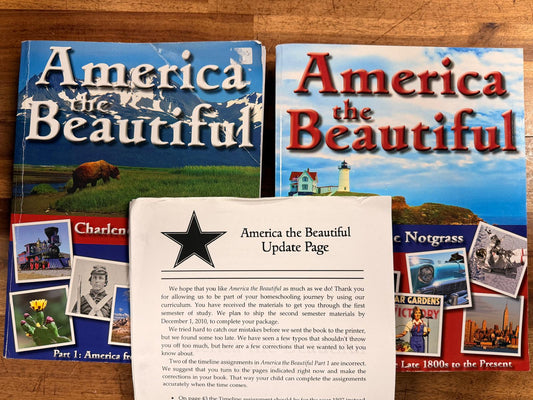 Notgrass America the Beautiful Parts 1 & 2 w/ Answer Key