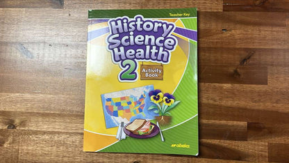 Abeka History Science Health 2 Activity Book Teacher Key - VG