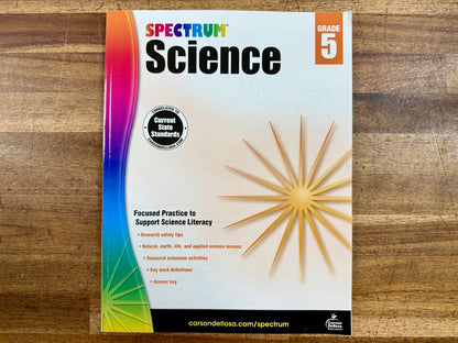 Spectrum Science Grade 5 Workbook - Good & Clean