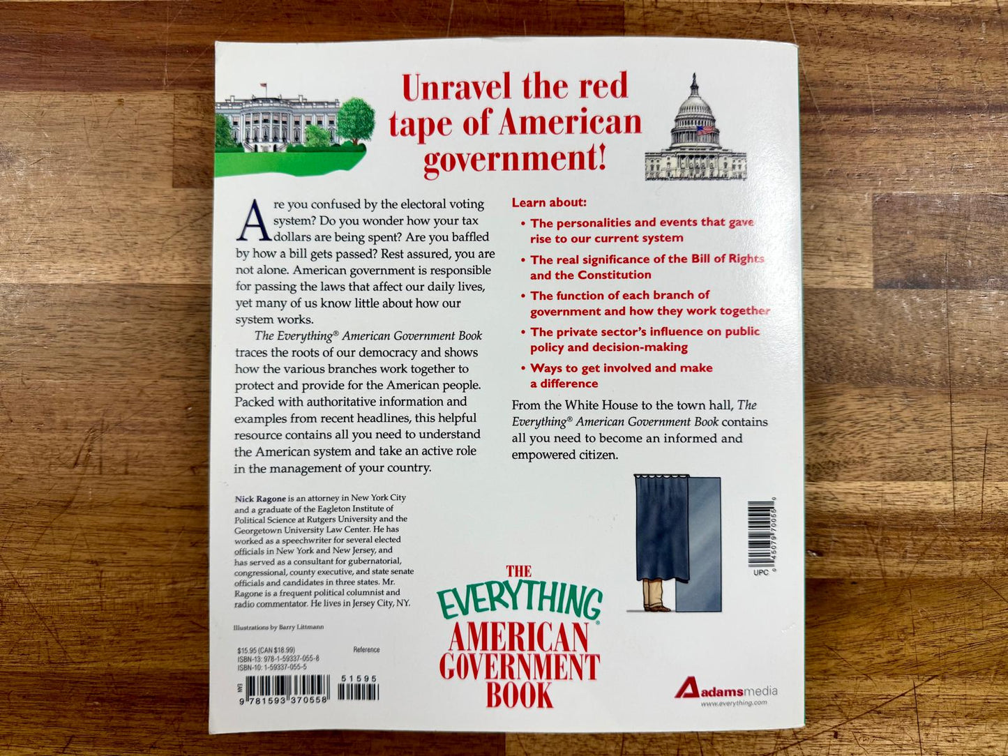Everything American Government Book - Nick Ragone, Good
