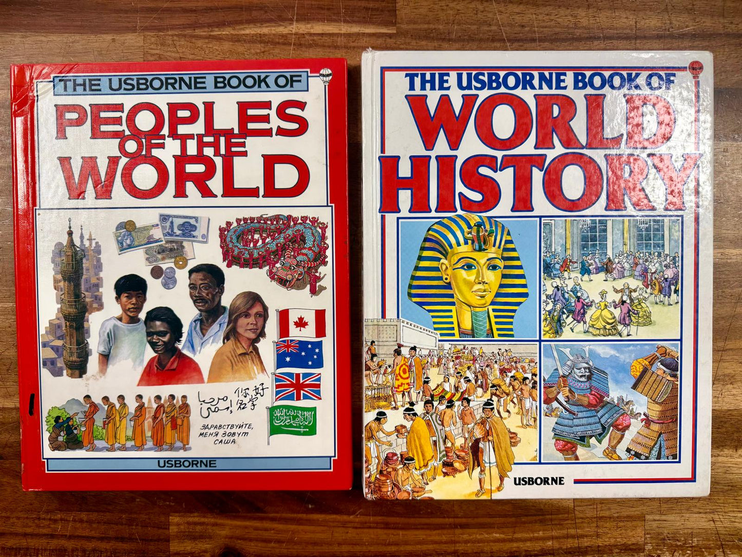 Usborne Book LOT - Peoples of the World & World History