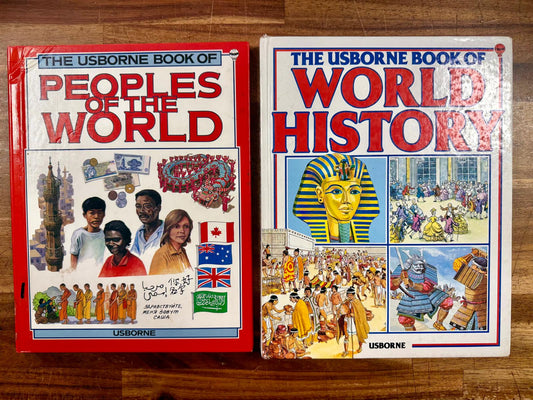 Usborne Book LOT - Peoples of the World & World History