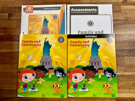 BJU Family & Community Heritage Studies 1 4th Ed Set - New