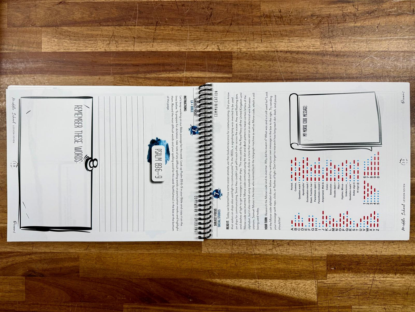 Gather Round Oceans Unit Study Middle School Workbook - VG