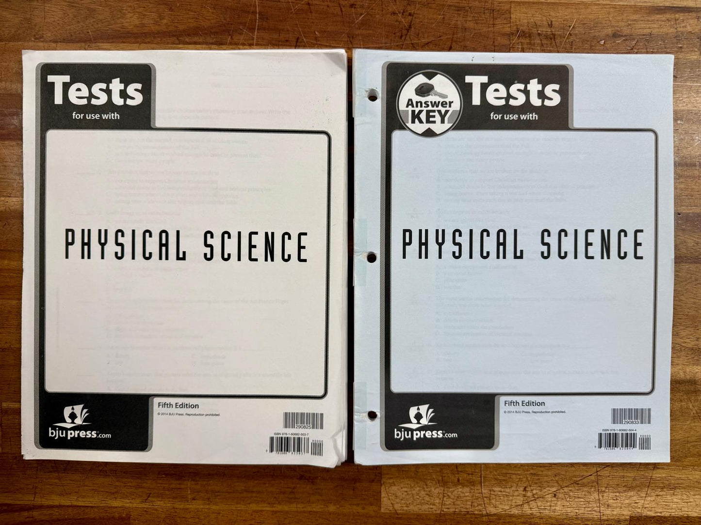 BJU Physical Science 5th Ed Complete Set - mostly good & clean