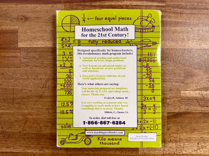 Teaching Textbooks Pre-Algebra 2.0 CD-ROM Set