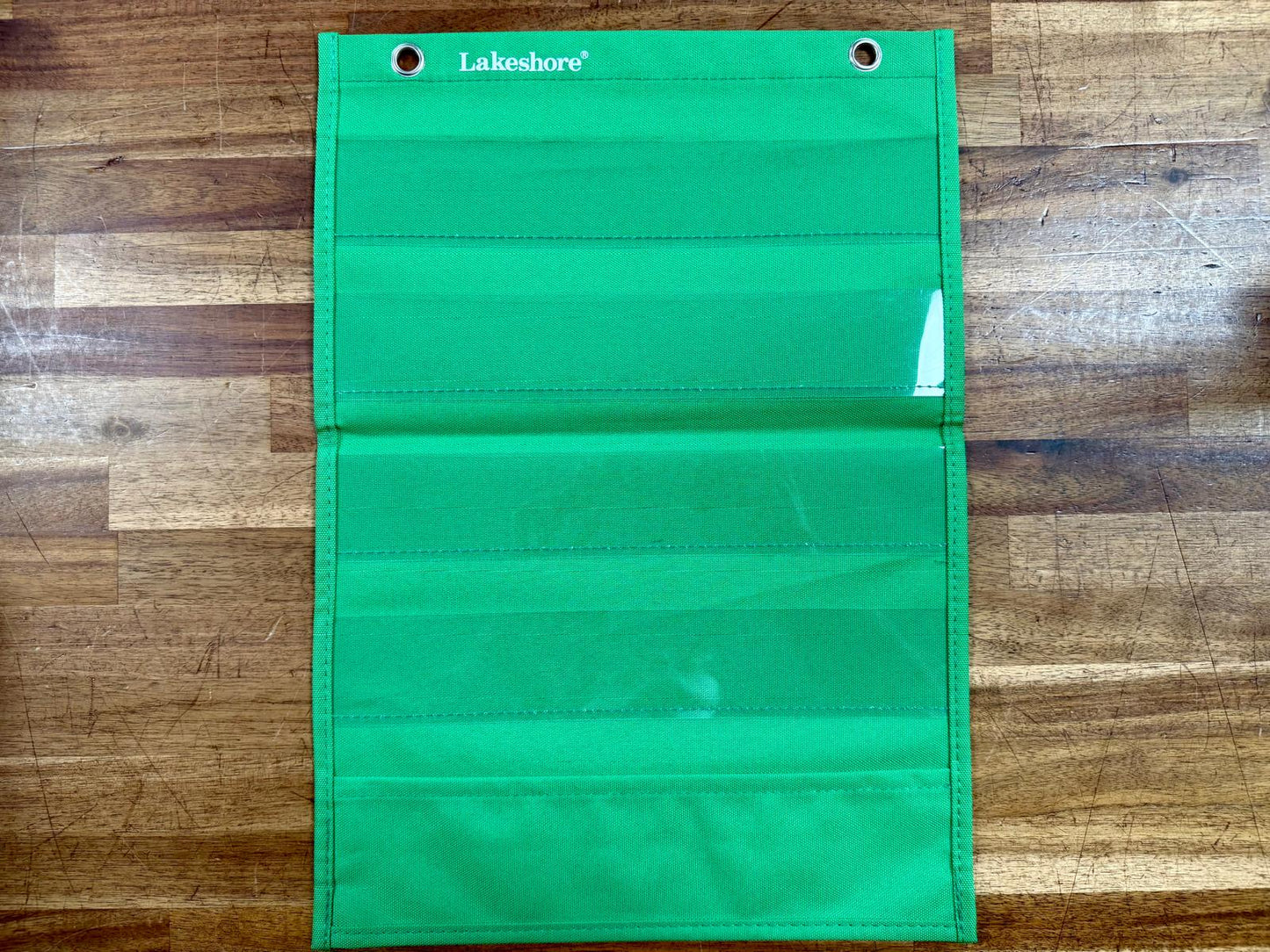 Lakeshore 5-Slot Pocket Charts - Good & Clean - Green