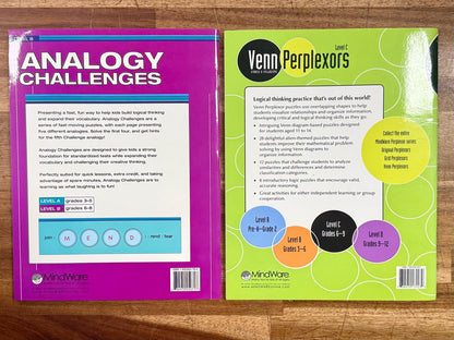 Mindware LOT of 4 Challenge Workbooks