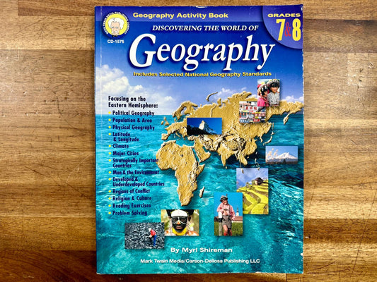 Mark Twain Discovering the World of Geography Workbook Gr 7-8