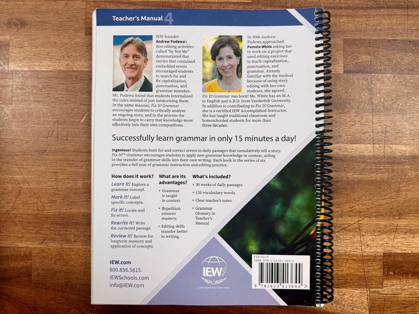 IEW Fix It Grammar: Mowgli & Shere Khan Teacher Manual - VG