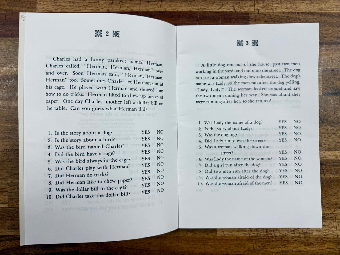 McCall-Harby Test Lessons in Primary Reading (1995)