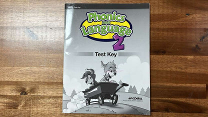 Abeka Phonics & Language 2 Key Set - VG