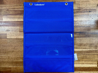 Lakeshore 5-Slot Pocket Charts - Good & Clean - Blue