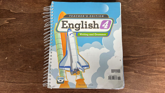 BJU Press, Teachers Edition, English 4, Writing and Grammar, CD-ROM included