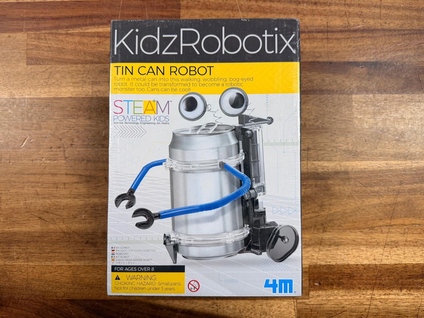 KidzRobotix Tin Can Robot (NEW) DIY STEAM Kit for Ages 8+