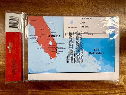 Teaching Tree US Wall Map 39.4"x27.5" State Capitals Cities