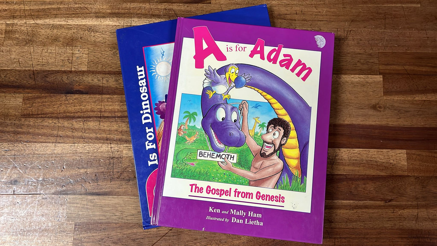 MB LOT of 2 - A is for Adam & D is for Dinosaur