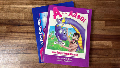 MB LOT of 2 - A is for Adam & D is for Dinosaur