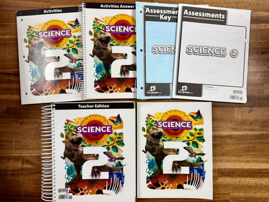 BJU Science 2 - 5th Edition - Curriculum SET of 6
