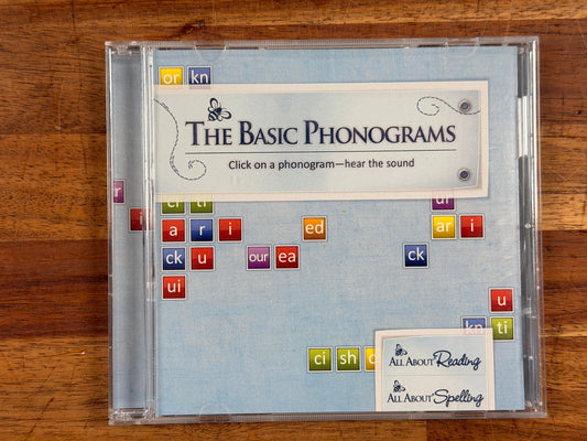 All About Reading/Spelling - The Basic Phonograms CD (NEW)