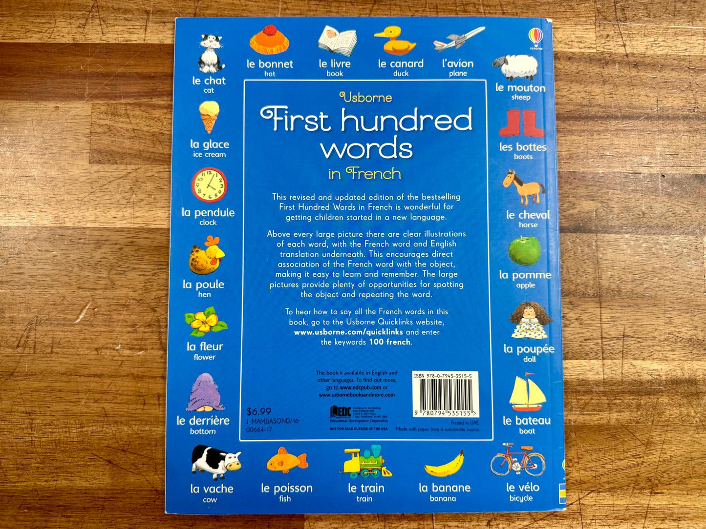 Usborne First Hundred Words in French- Heather Amery