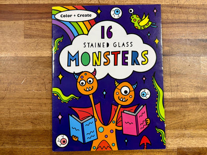 Stained Glass Coloring Monsters (Color & Create) - Good
