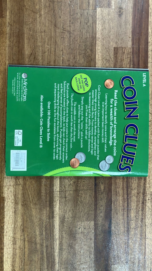 MindWare Coin Clues Level A Over 100 Puzzles