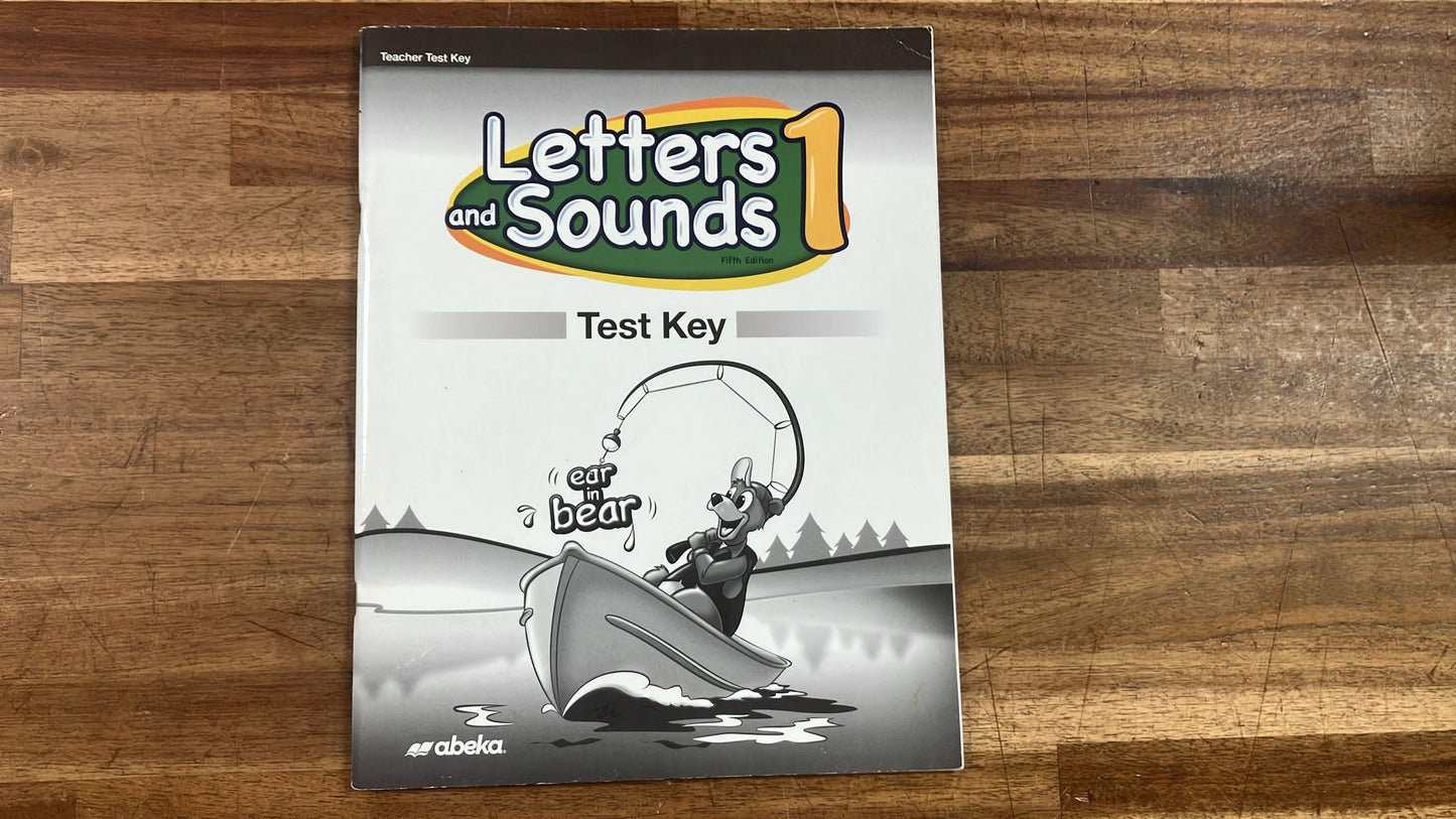 Abeka Language 1 & Letter and Sounds Test Key/Txt Tchr Key