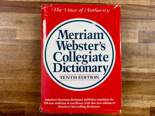 Merriam-Webster's Collegiate Dictionary 10th Ed - HC, VG