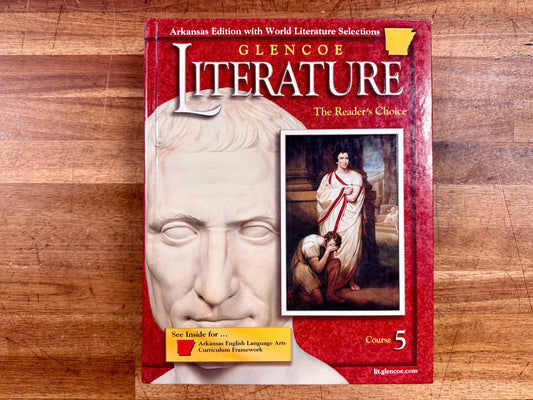 Glencoe Literature Course 5 Readers Choice Arkansas Ed - VG