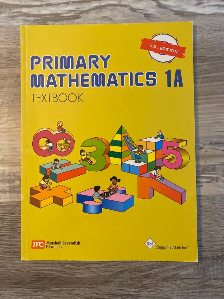 Singapore Primary Mathematics 1A Textbook — additional copy