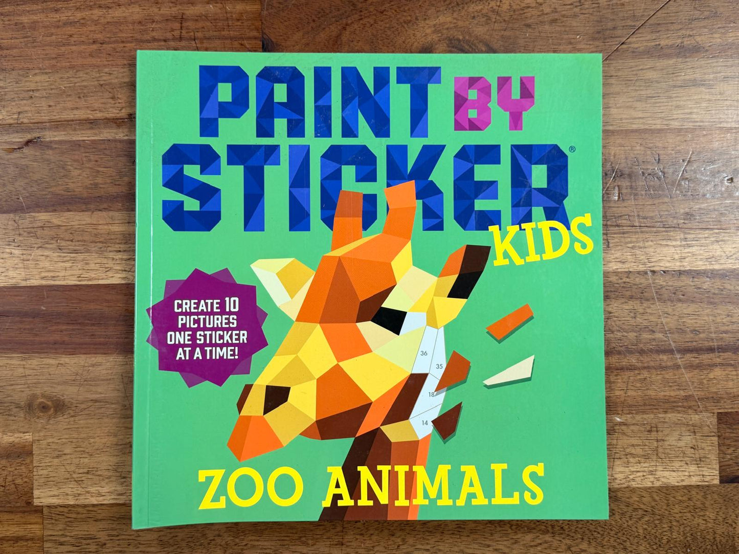 Paint by Sticker Kids - Zoo Animals