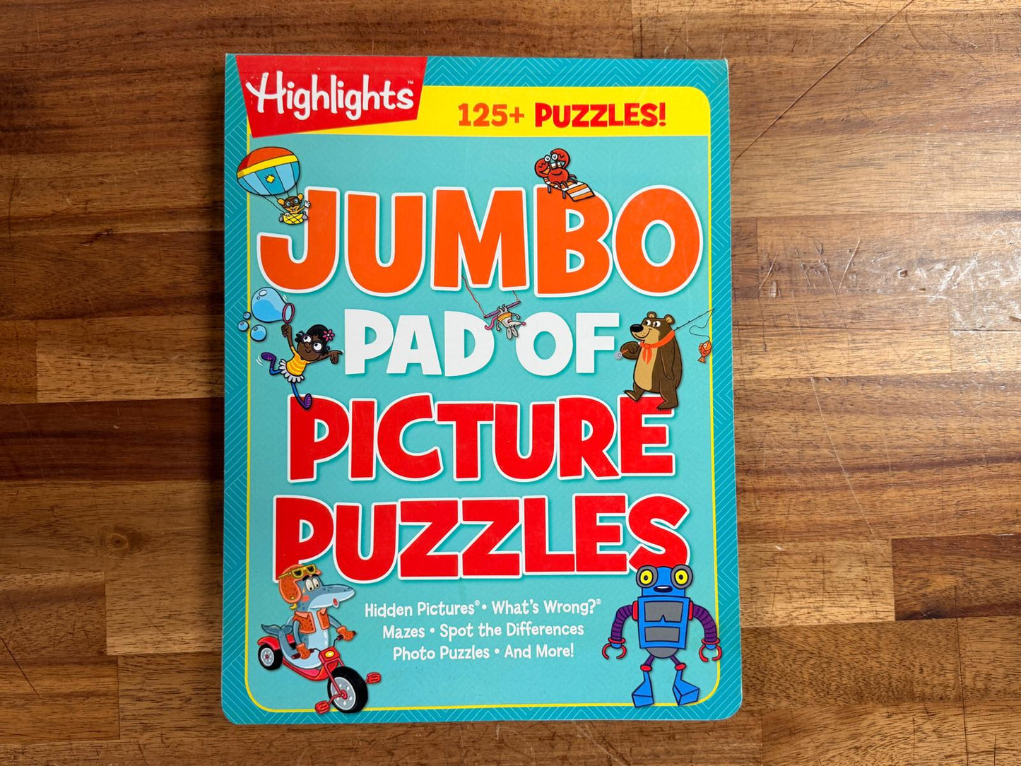 Highlights 125+ Puzzles Jumbo Pad of Picture Puzzles