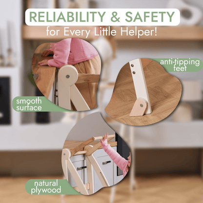 Helper Tower: A Multi-functional Foldable Step Stool for Kids