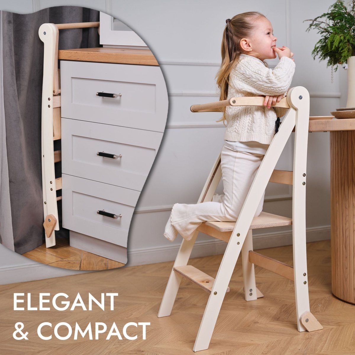 Helper Tower: A Multi-functional Foldable Step Stool for Kids