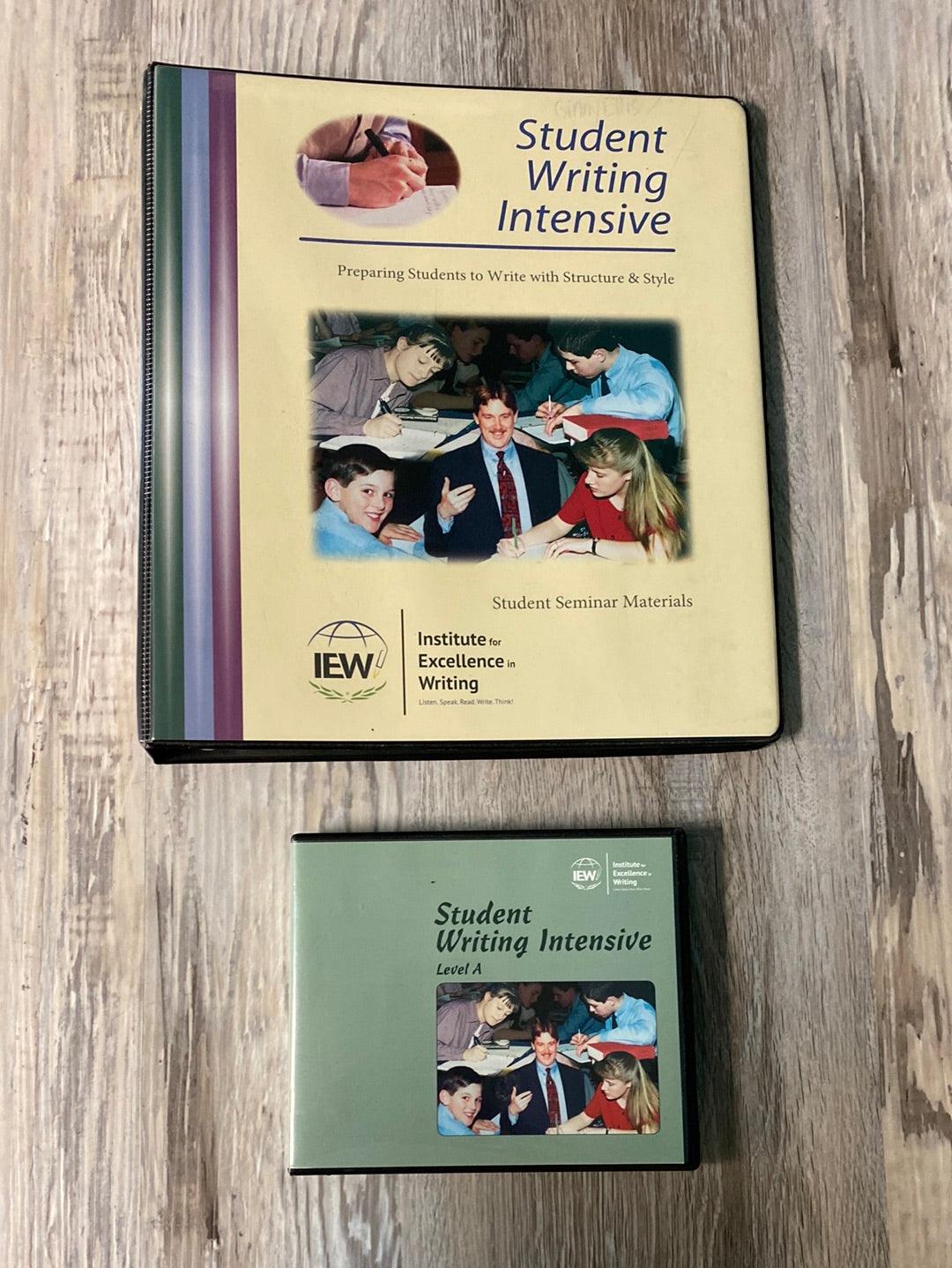 IEW Student Writing Intensive Level A DVD's and Notebook