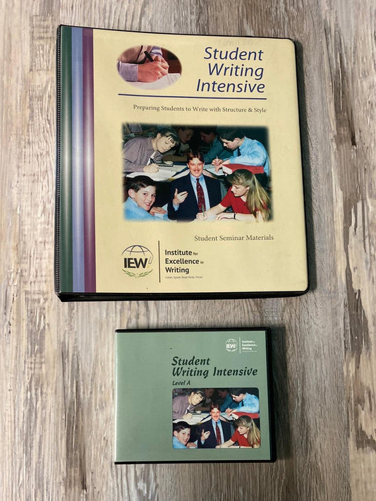IEW Student Writing Intensive Level A DVD's and Notebook