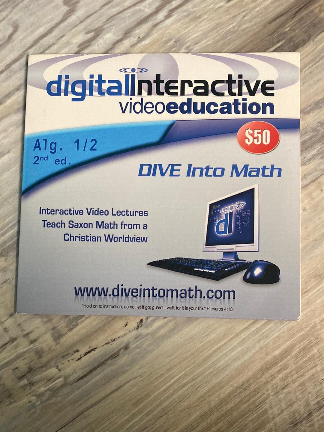 Math Cd Algebra 1/2 2nd. Dive Into Math CD – First Homeschool