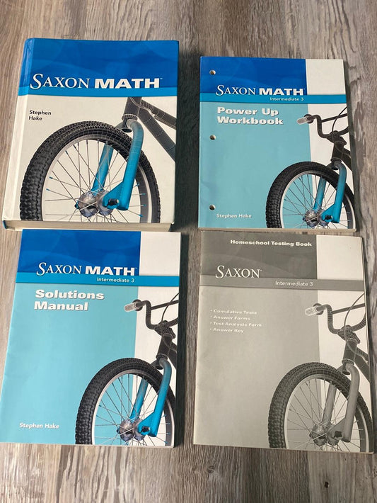 Saxon Math, Intermediate, Grade 3  Homeschool Kit