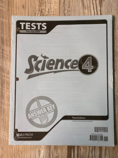 BJU Science 4 Text, Test, Activity 3rd Ed.