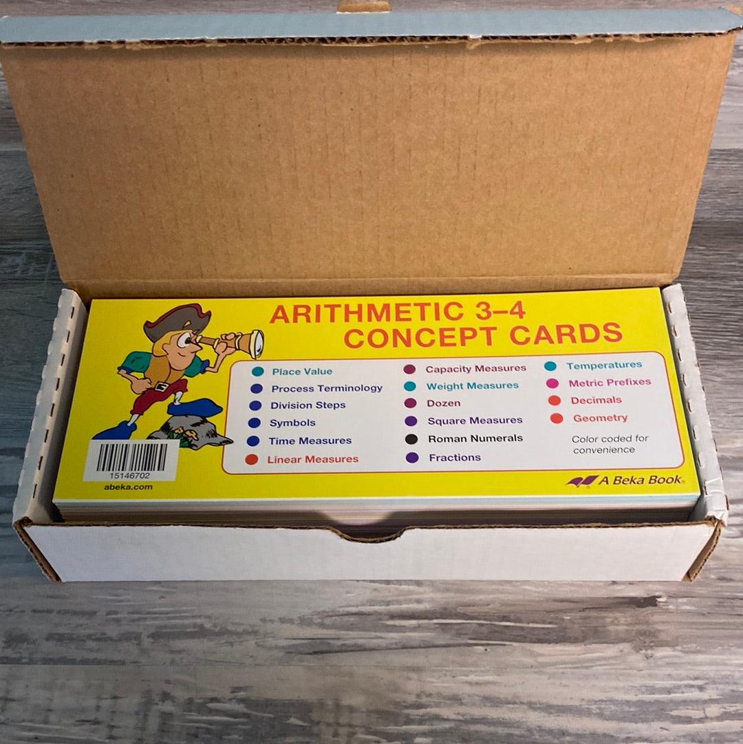 Abeka Arithmetic 3-4 Concept Cards
