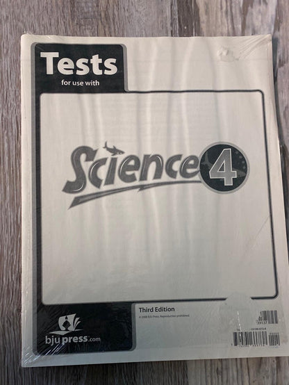 BJU Science 4 Text, Test, Activity 3rd Ed.