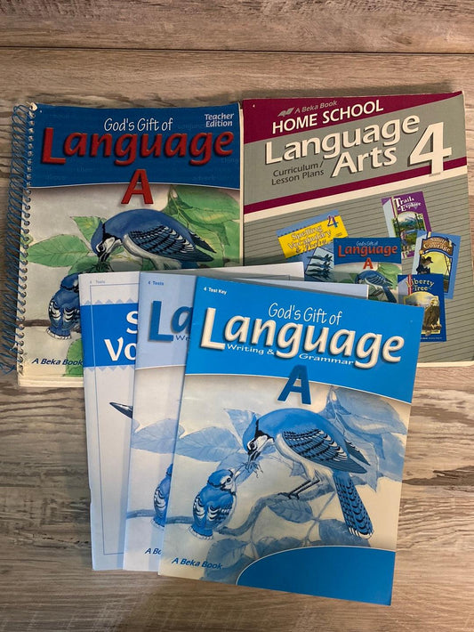 Abeka Language Arts 4, 5 Book Lot