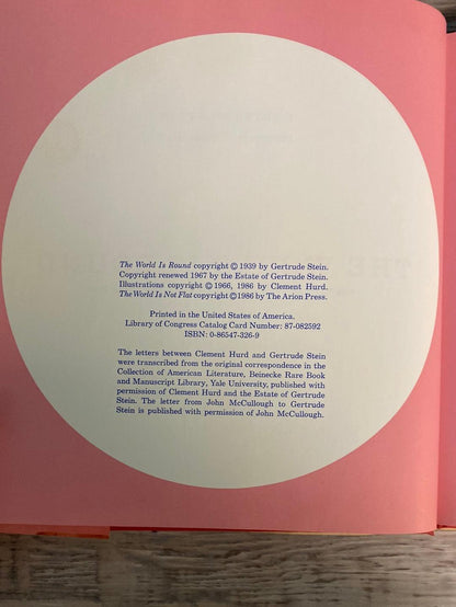 The World Is Round by Gertrude Stein 1986