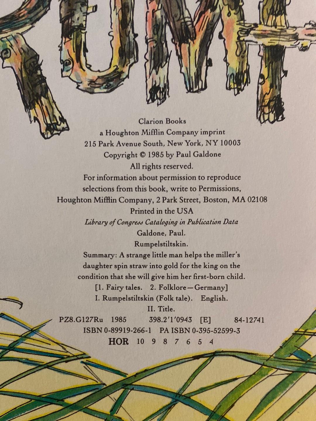 Rumplestiltskin by Paul Galdone